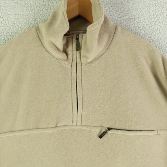 Zegna Sport Jacket Mens Large Green Fleece Lightweight Quarter Zip Pocket - Picture 2 of 8